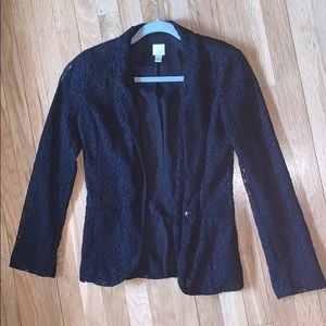 Lauren Conrad, Size 2, Black Lace Blazer